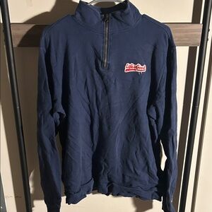 Life Is Good Men's Blue Zip-Up Sweater